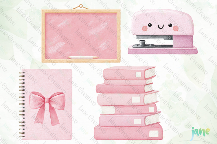 Cute Girly Back To School Clipart
