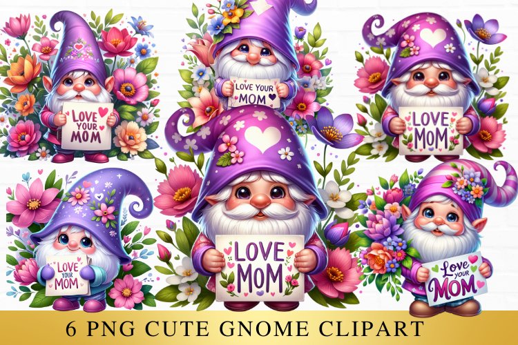 Cute Gnome Clipart Image 5