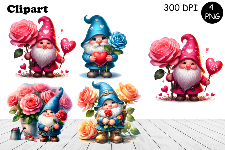 Cute gnome clipart, birthday gnome sublimation