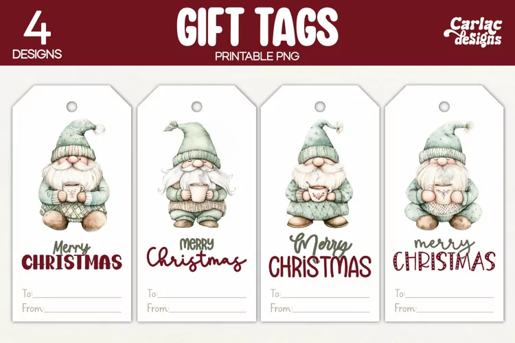 Christmas Gift Tags, Merry Christmas Printable Tags
