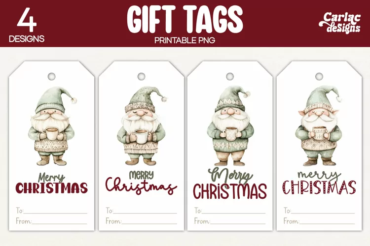 Christmas Gift Tags, Merry Christmas Printable Tags