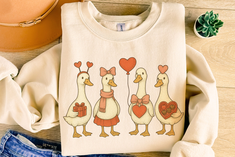 Goose Valentines Day, Funny Goose PNG, Love PNG, XoXo PNG