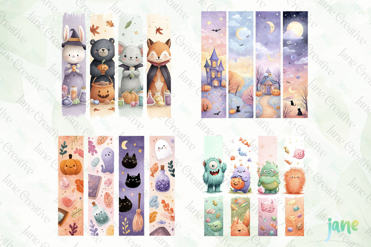 Cute Halloween Brushstroke Clipart