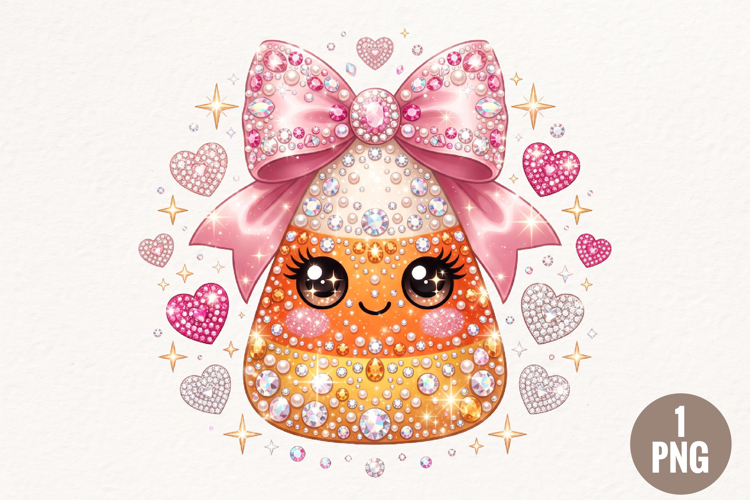 Cute Halloween Candy Corn Clipart PNG
