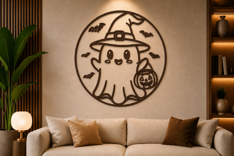 Cute Halloween Ghost Laser Cut