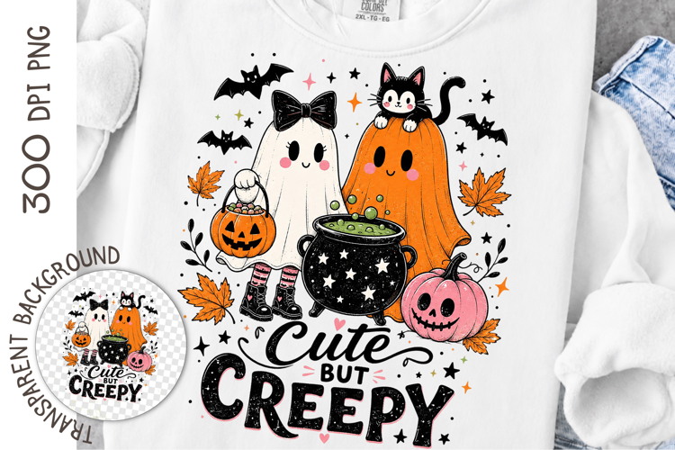 Cute Halloween Hand Drawn Sublimation