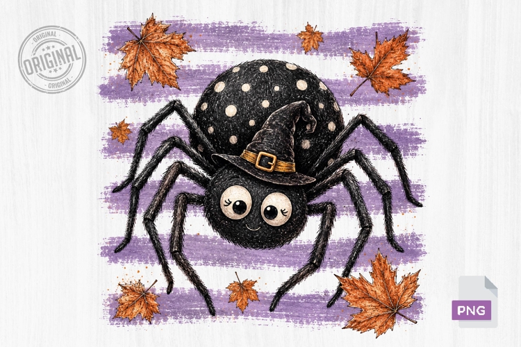 Cute Halloween Spider PNG