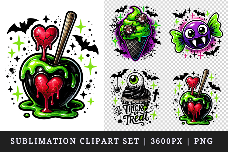 Cute Halloween clipart printable sublimation design png