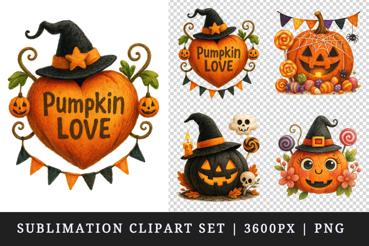 Cute Halloween clipart printable sublimation design png