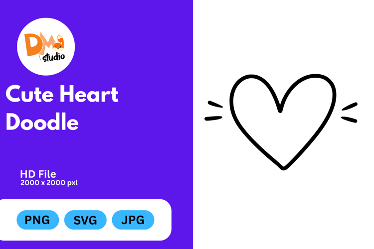 Drawn Heart Clipart Image 7