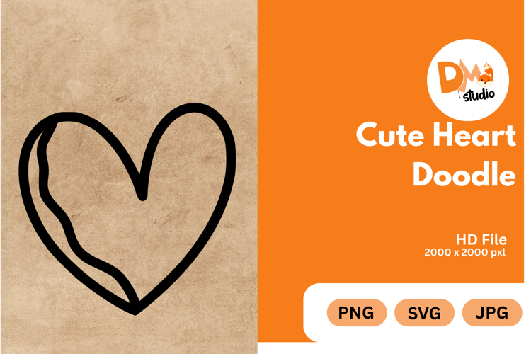 Drawn Heart Clipart Image 23