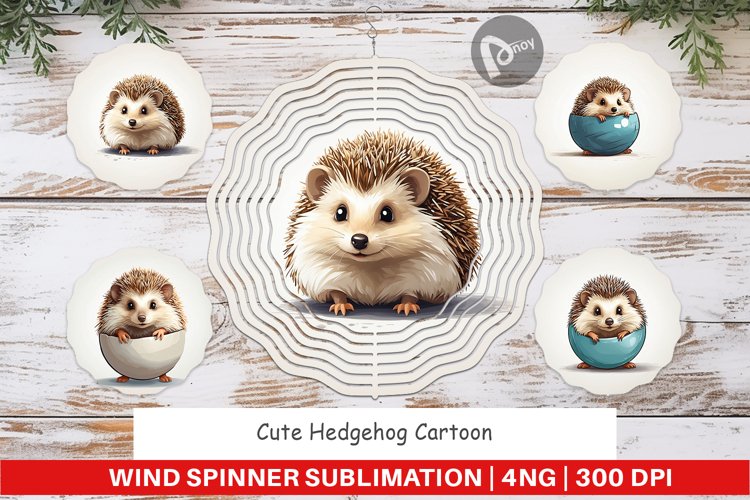 Wind Spinner Cute Hedgehog
