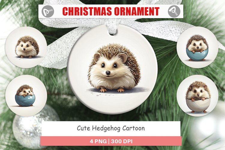 Christmas Ornaments Cute Hedgehog