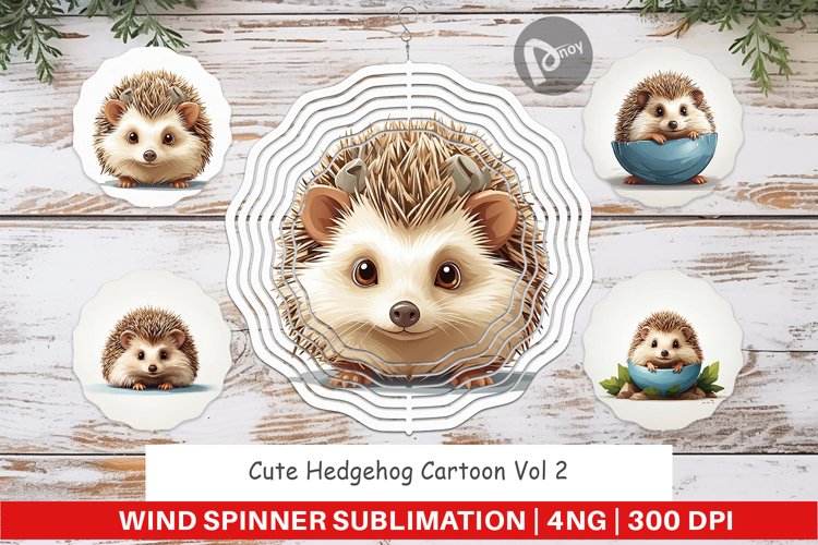 Wind Spinner Cute Hedgehog