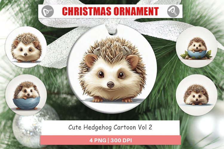 Christmas Ornaments Cute Hedgehog