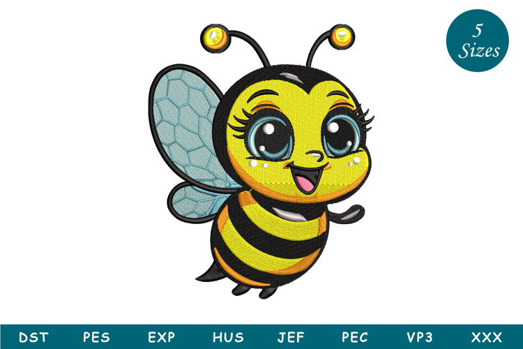 Bee Embroidery Image 10