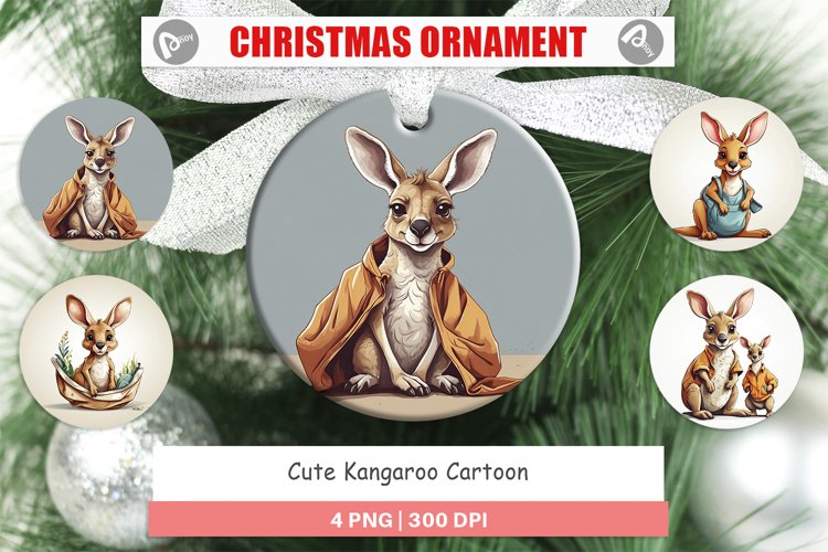 Christmas Ornaments Cute Kangaroo
