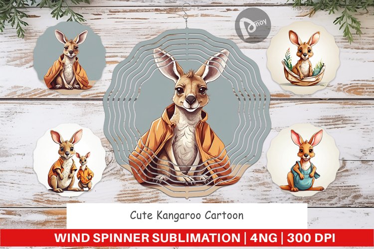 Wind Spinner Cute Kangaroo