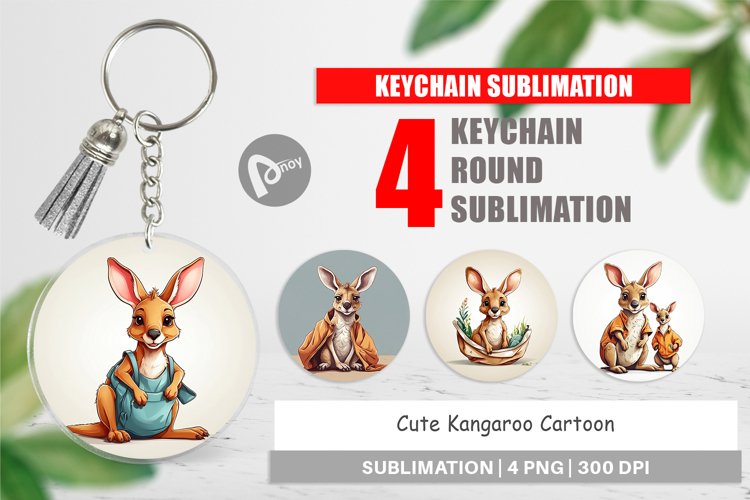 Keychain Cute Kangaroo