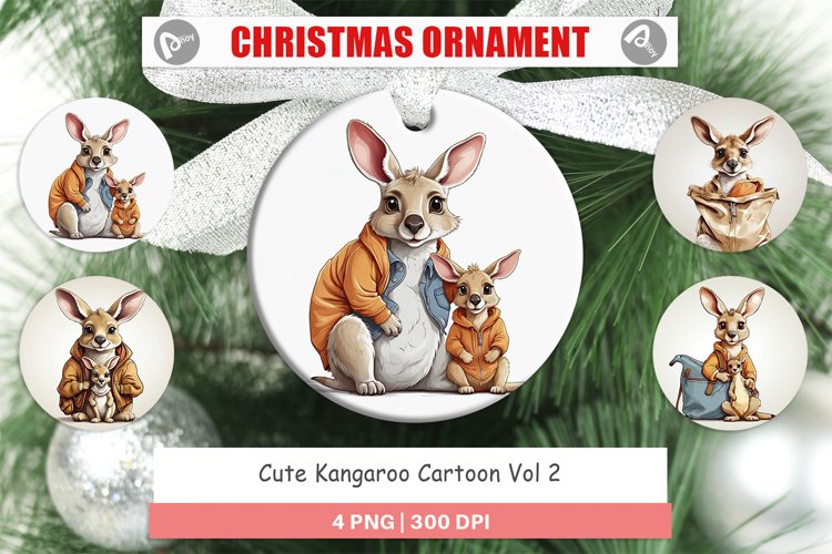 Christmas Ornaments Cute Kangaroo