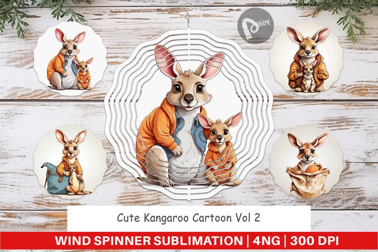 Wind Spinner Cute Kangaroo