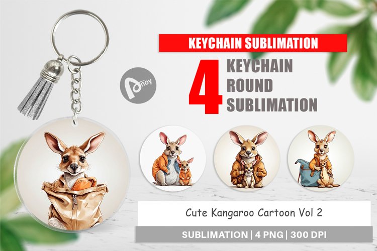 Keychain Cute Kangaroo