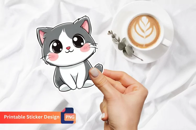 Cute Kawaii Sticker, kawaii Animal Sticker
