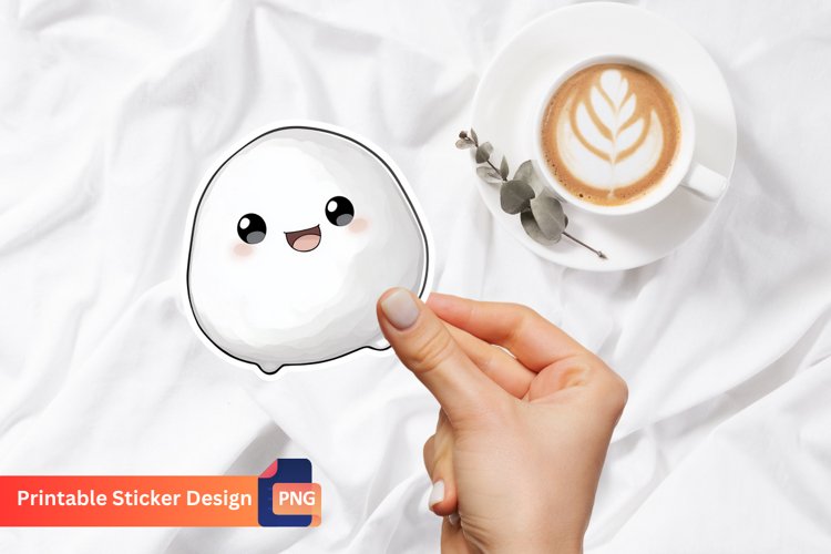 Cute Kawaii Sticker, kawaii Animal Sticker example image 1