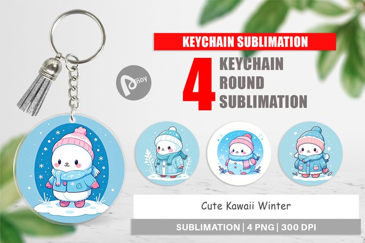 Keychain Kawaii Winter