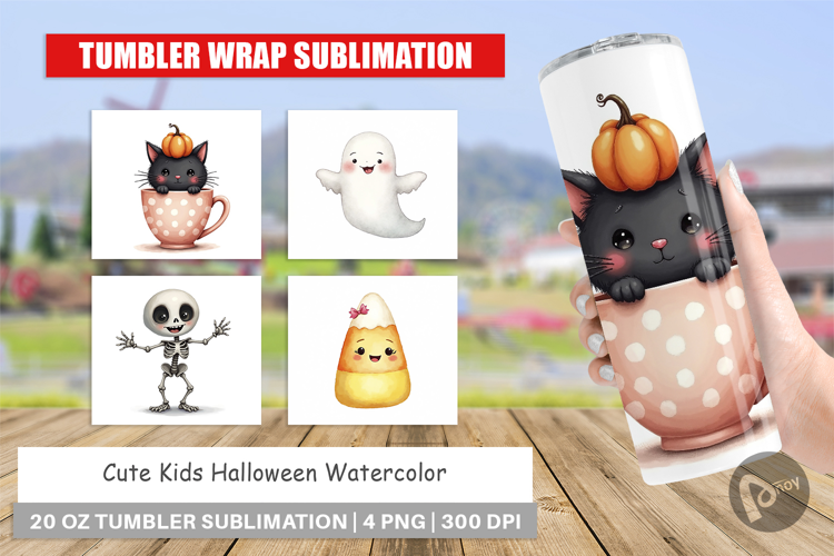 Cute Kids Halloween Tumbler