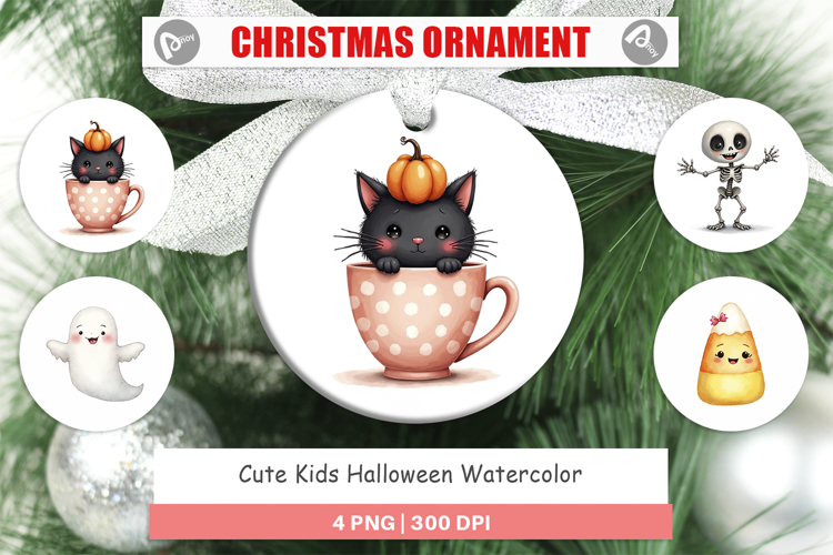 Cute Kids Halloween Ornament