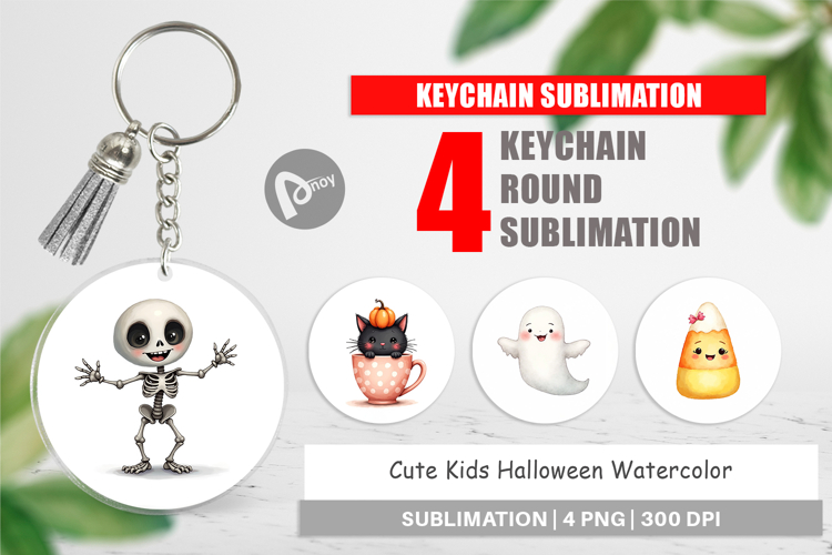 Cute Kids Halloween Keychain