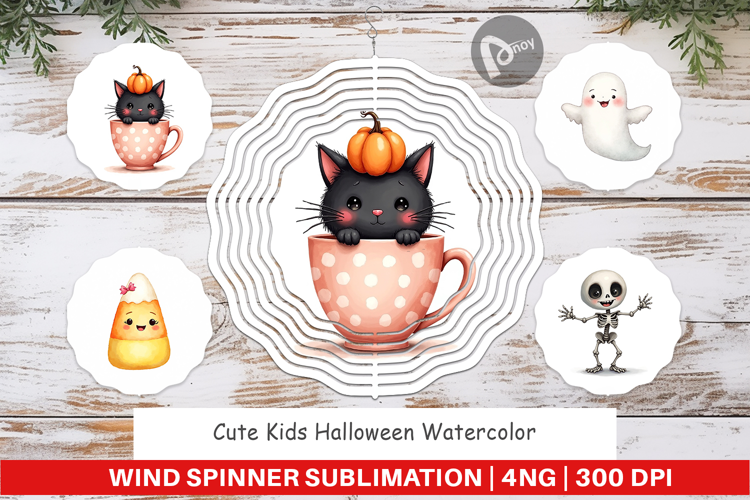 Cute Kids Halloween Wind Spinner