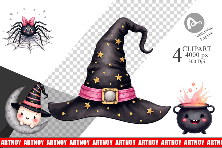 Cute Kids Halloween Clipart