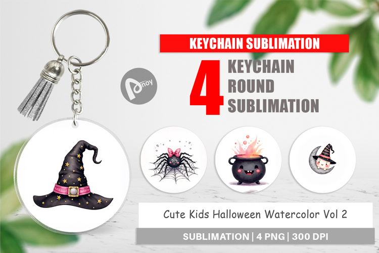 Cute Kids Halloween Keychain