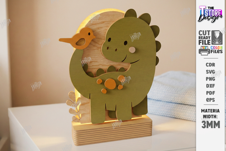 Kids Night Light Stand Laser Cut | Table Lamp | Desk Decor