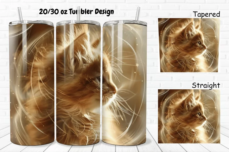 Cute Kitten 20/30oz Skinny Tumbler