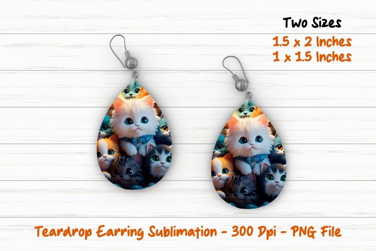 Kittens Teardrop Earring Teardrop Earring (2786327)