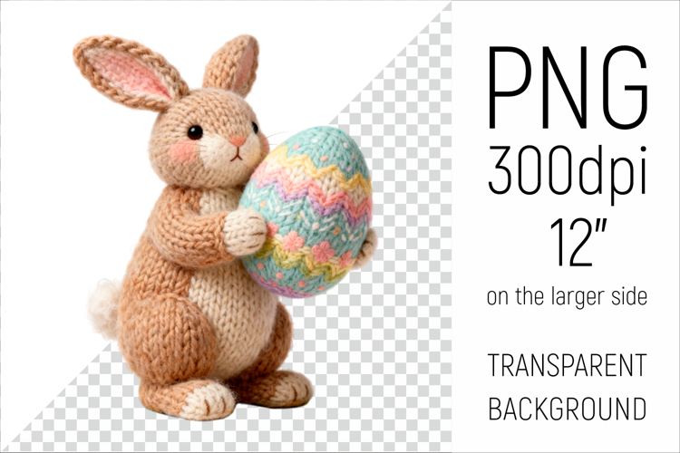 Cute Knitted Bunny with Easter Egg | Amigurumi Rabbit