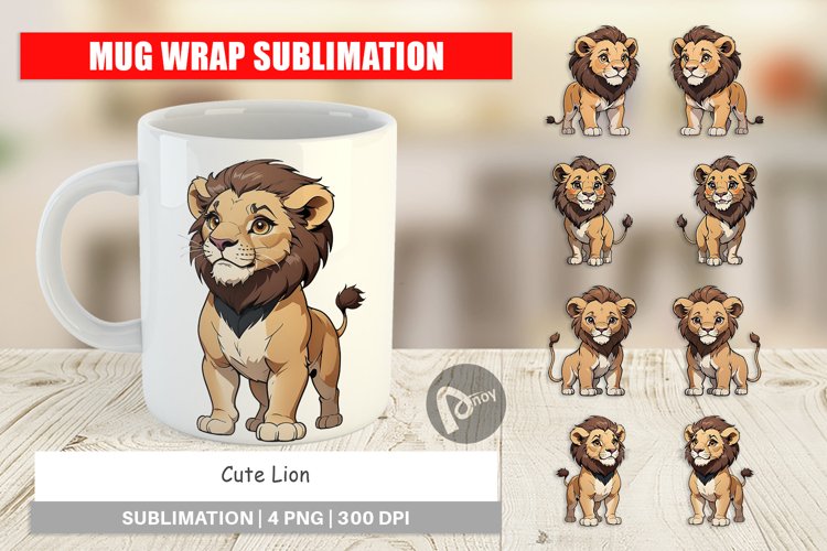 Cute Lion Clipart Image 16