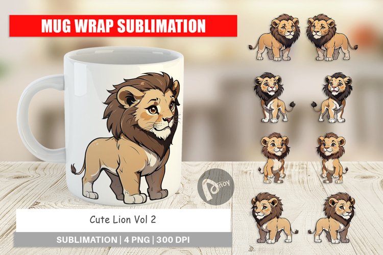 Cute Lion Clipart Image 14