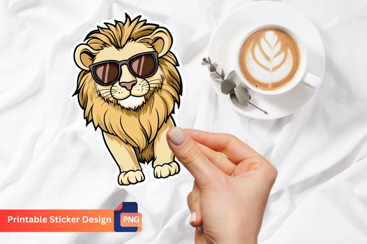 Cute Lion Clipart Image 4