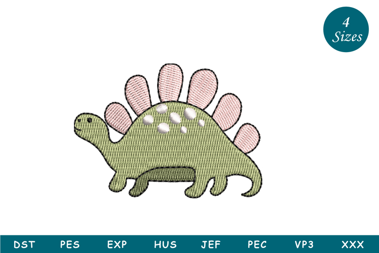 Cute Mini Dinos Embroidery Design