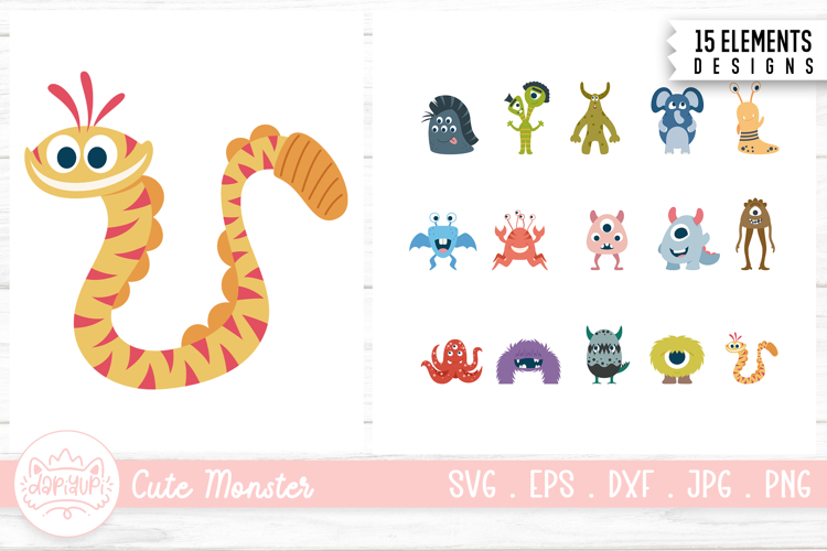 Cute Monster Clipart Image 18