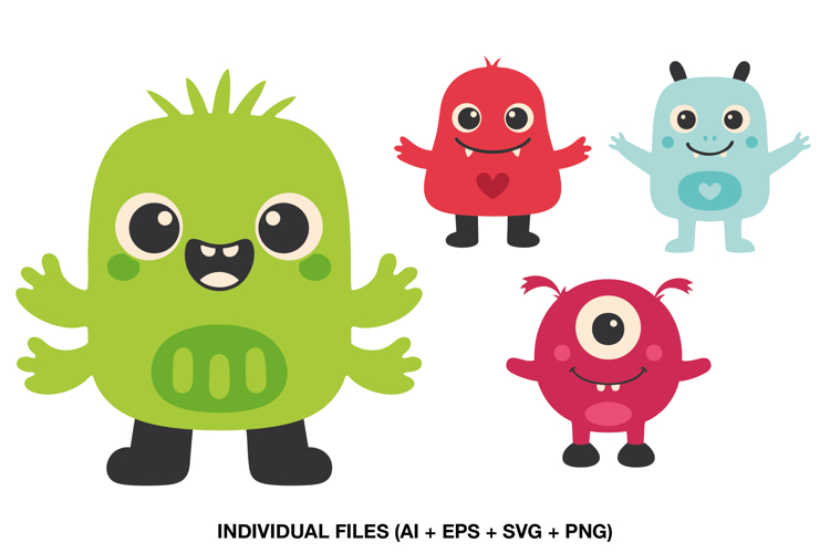 Cute Monster Clipart Image 3