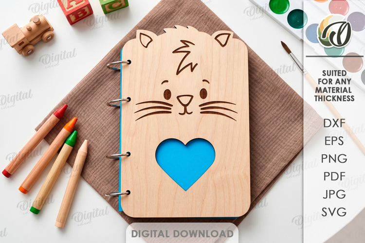 3d Cat Svg Image 6