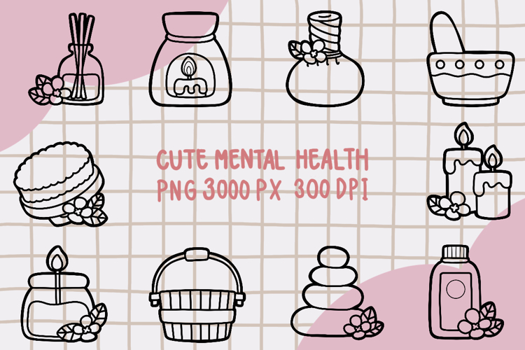 Cute Spa Clipart set 1