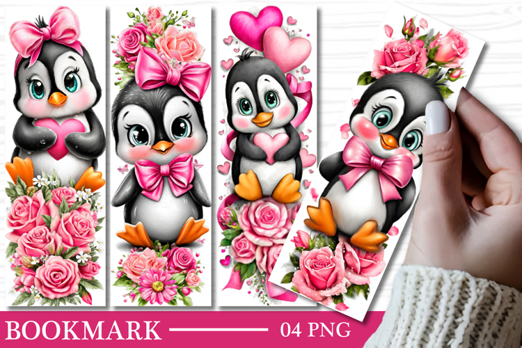 Cute Penguin Bookmark Sublimation