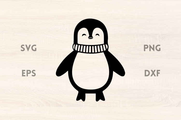 Cute Christmas Penguin SVG