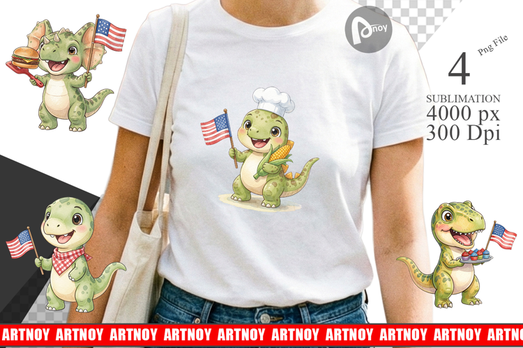 Picnic BBQ Dino Sublimation